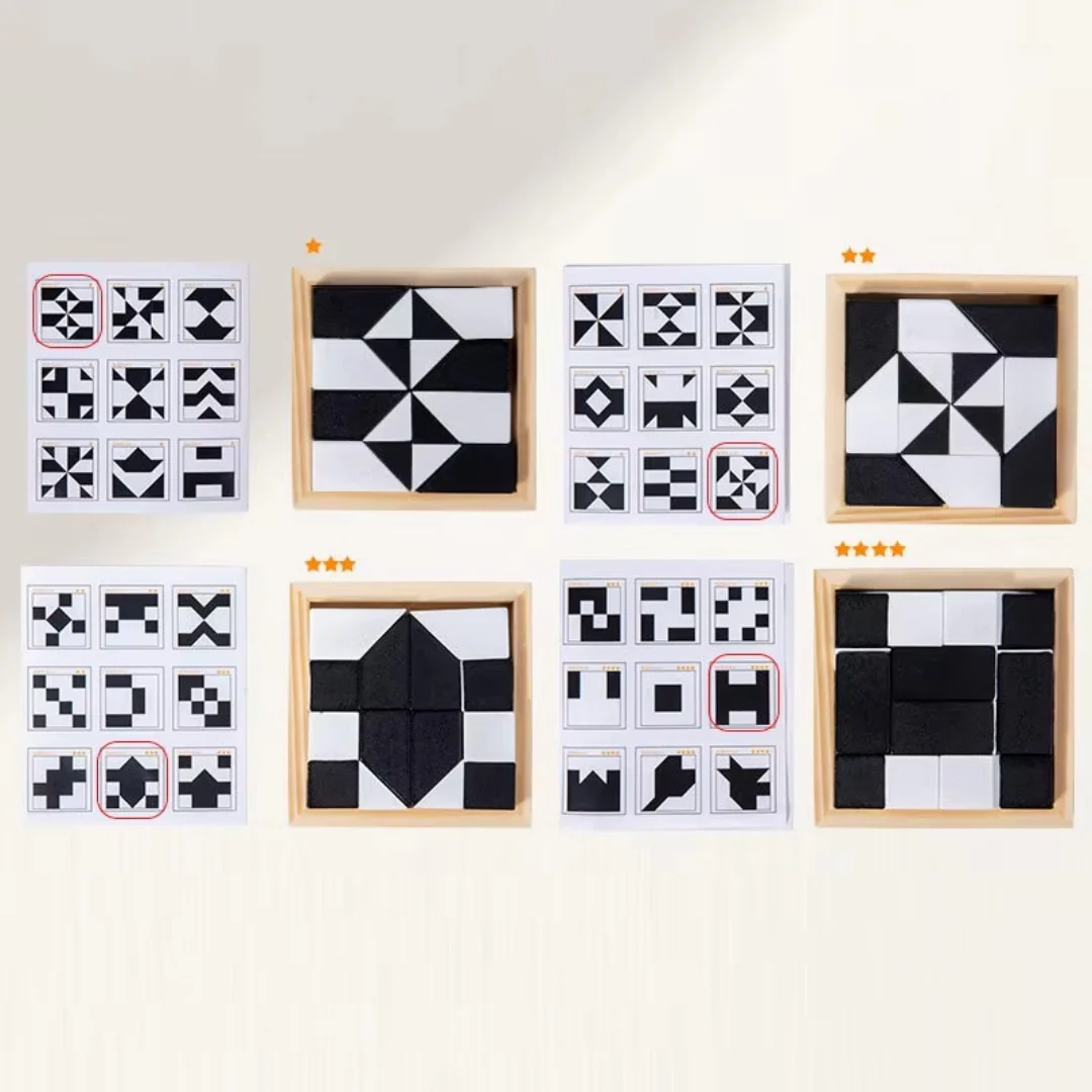 Logikspiel Holz Puzzle Gehirn Teaser Strategisches - Image 2