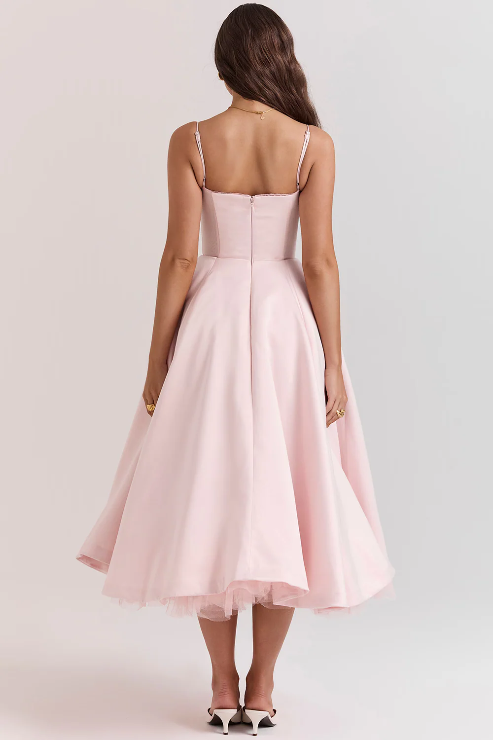 Luce - Satin-Tüll-Midikleid - Image 6