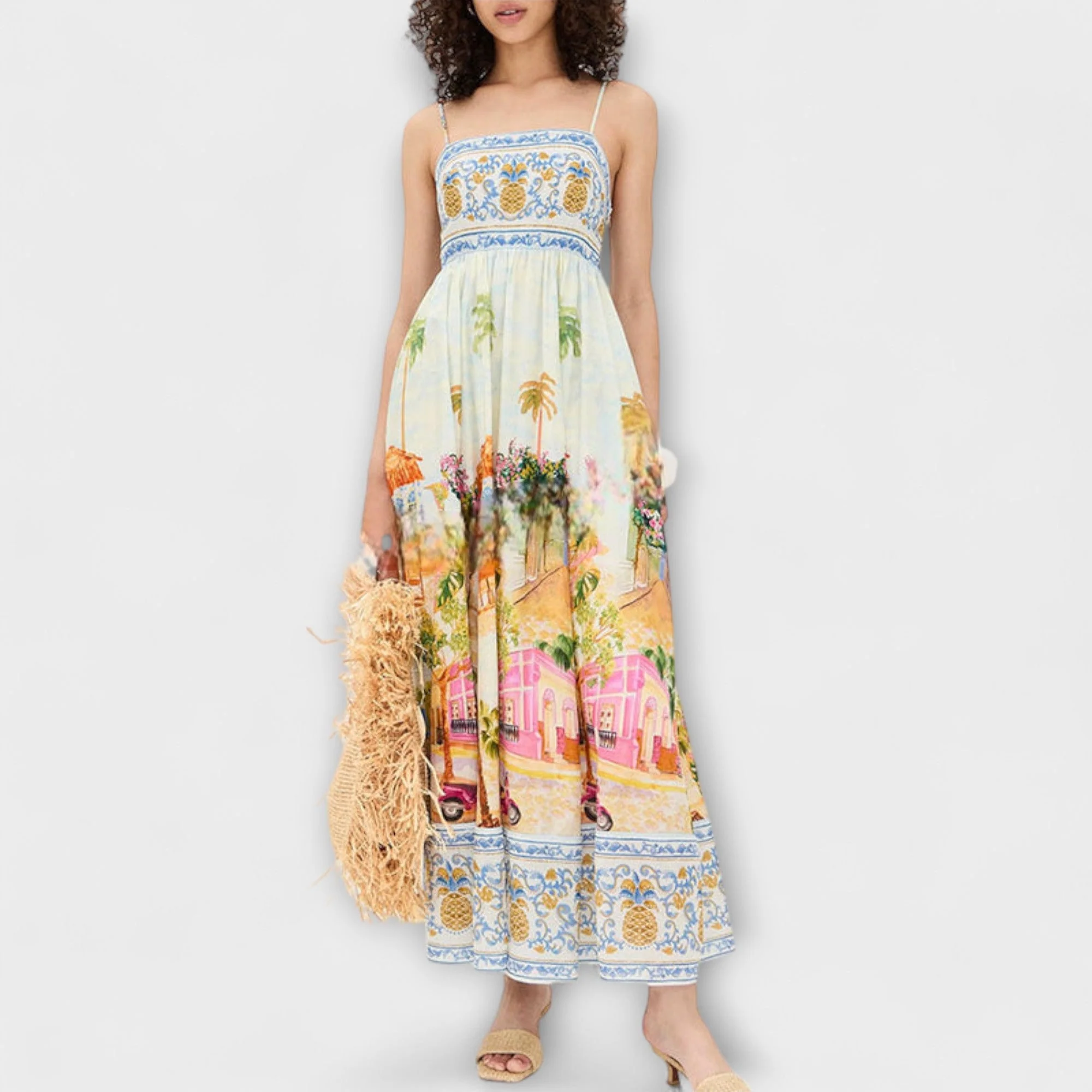 Luira – Locker fallendes Maxikleid mit Multicolor-Muster - Image 2