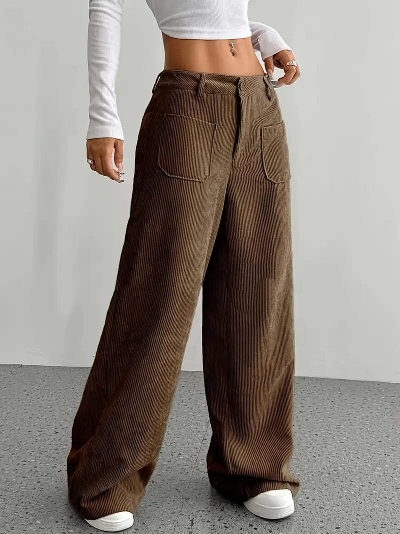 Luisa | Trendige Hoch Taillierte Cordhose - Image 10
