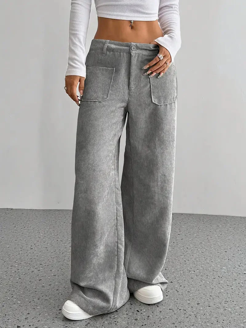 Luisa | Trendige Hoch Taillierte Cordhose - Image 6