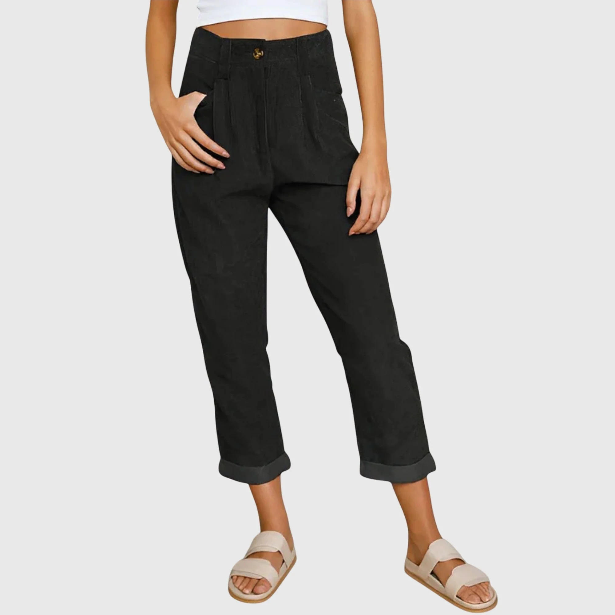 Mara | Damen Cordhose stylisch modern elegant - Image 2