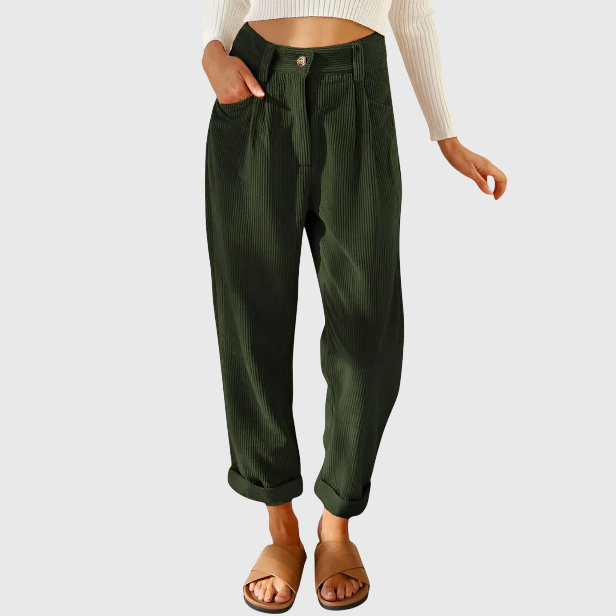 Mara | Damen Cordhose stylisch modern elegant - Image 3