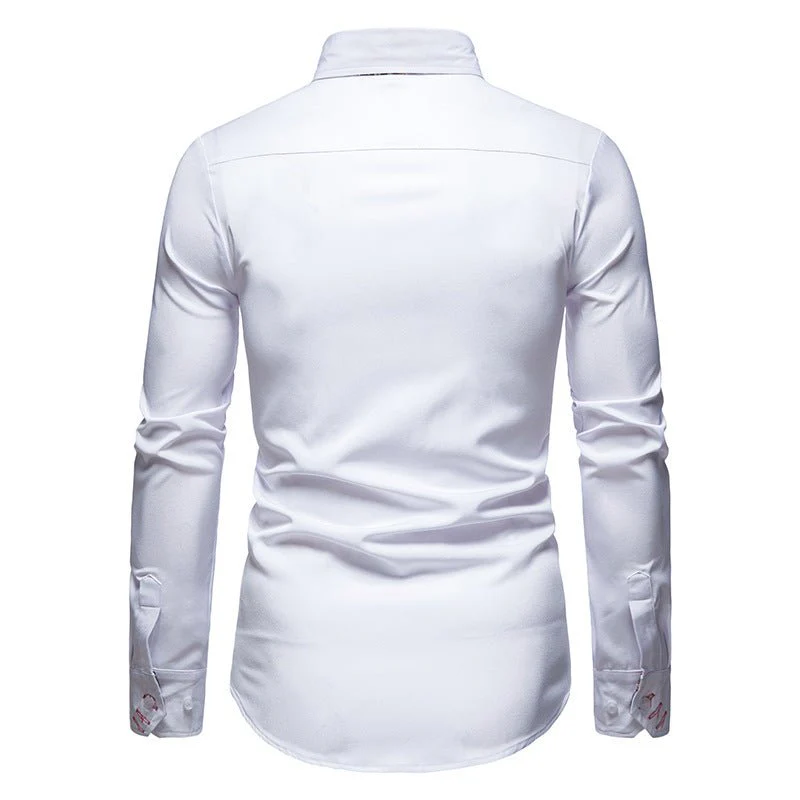 Marco – Elegantes strukturiertes Herren Langarmhemd