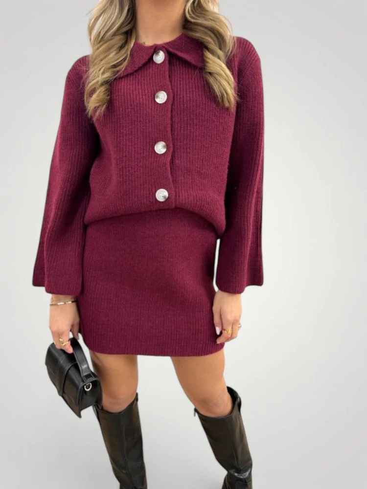Maren | Elegantes Button-Down-Set mit Rock - Image 4