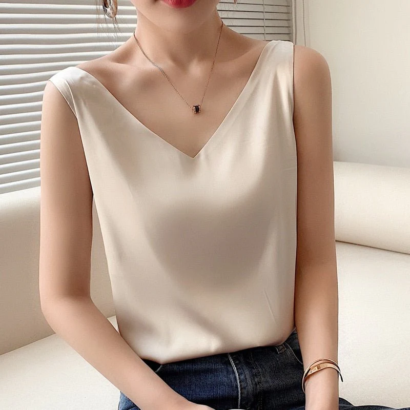 Maria | Elegantes Seiden Tanktop - Image 7