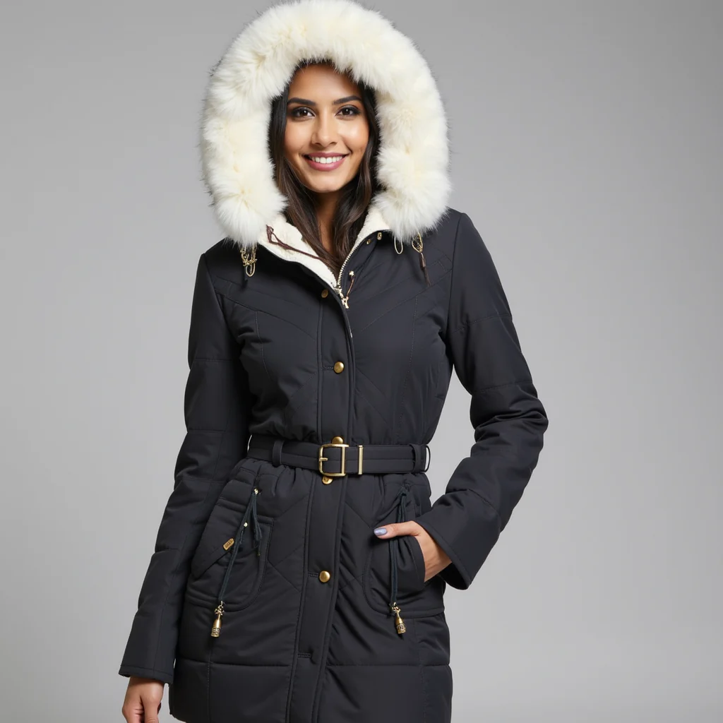 Marta – Taillierter gefütterter Damen Winterparka