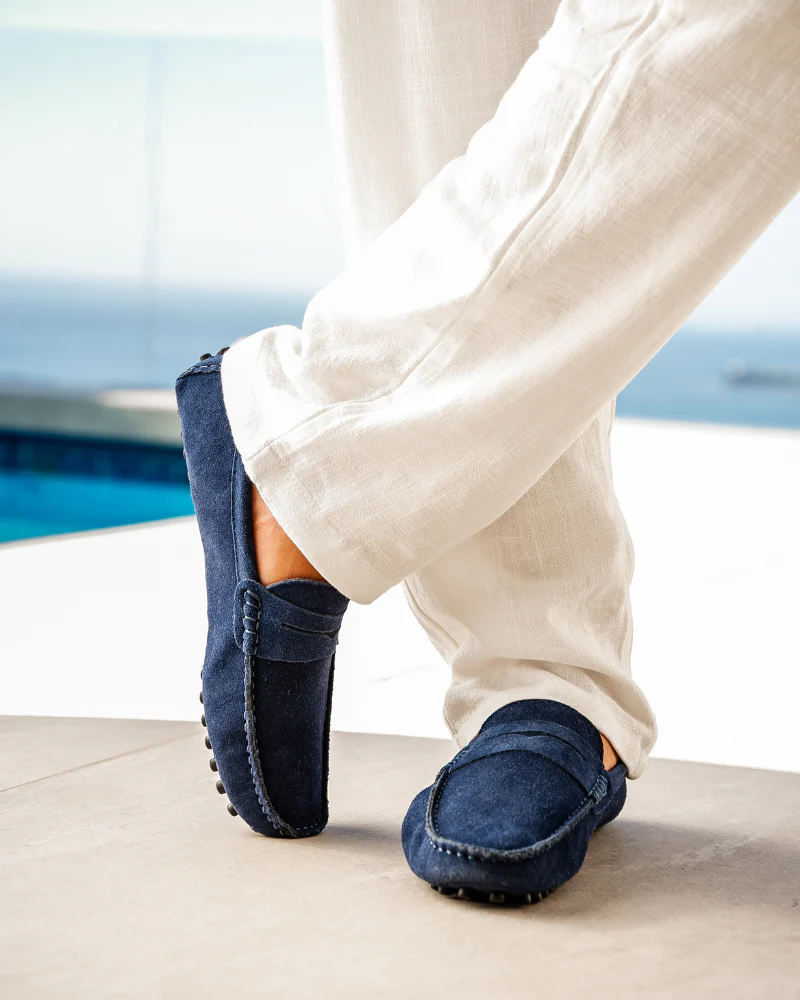 Matthew | Old Money Slip on Herren Wildleder Mokassin