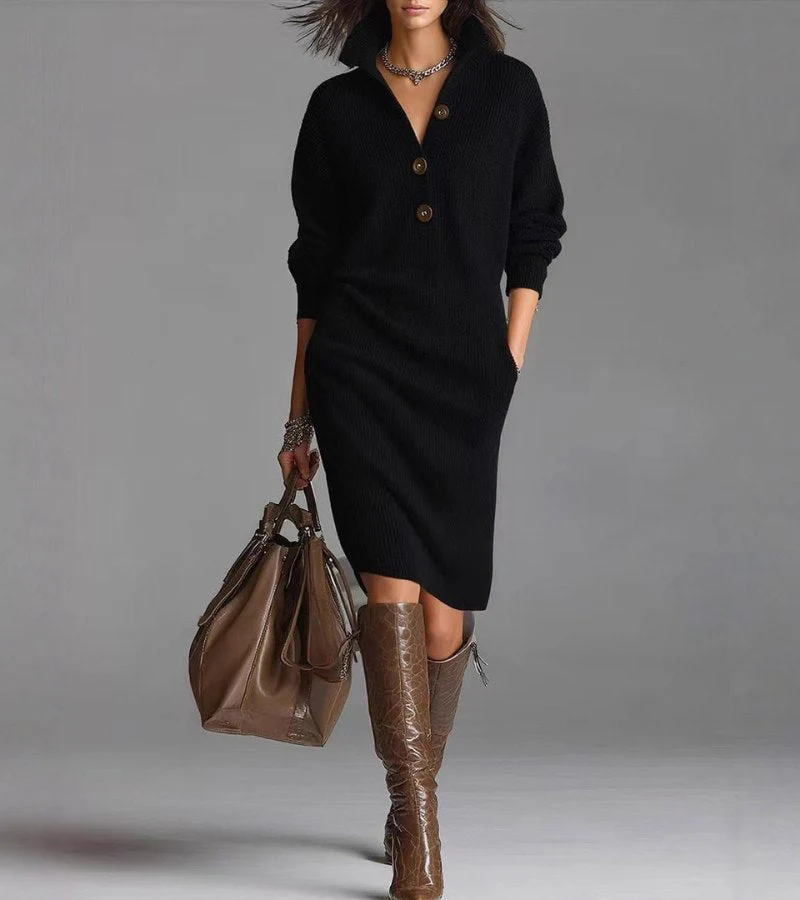 Mila – Elegantes Strickkleid für Damen - Image 2