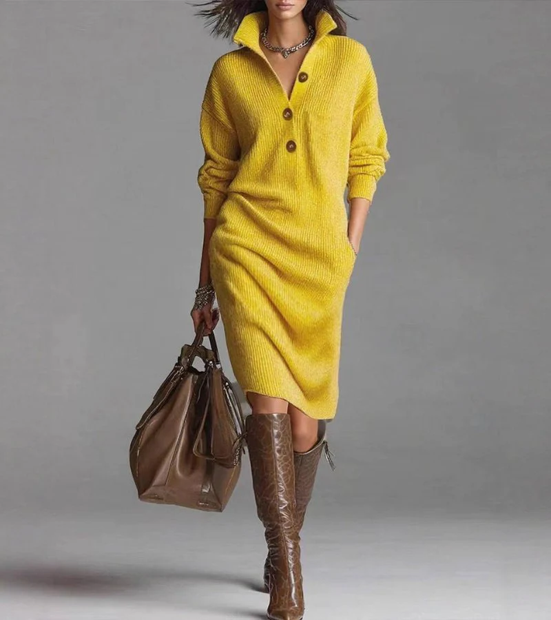 Mila – Elegantes Strickkleid für Damen - Image 4