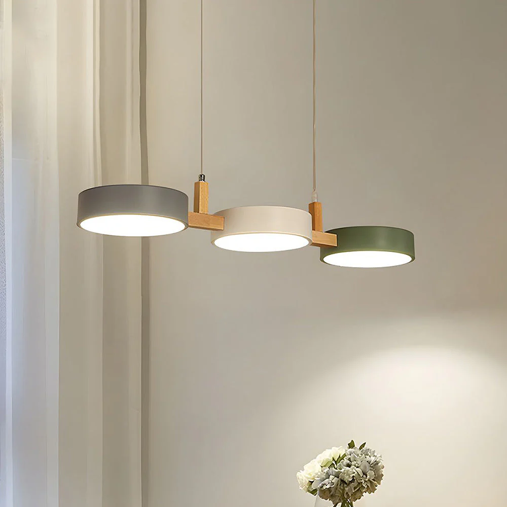 Moderne Metall Pendelleuchte Zylinder Deckenlampe minimalistisch