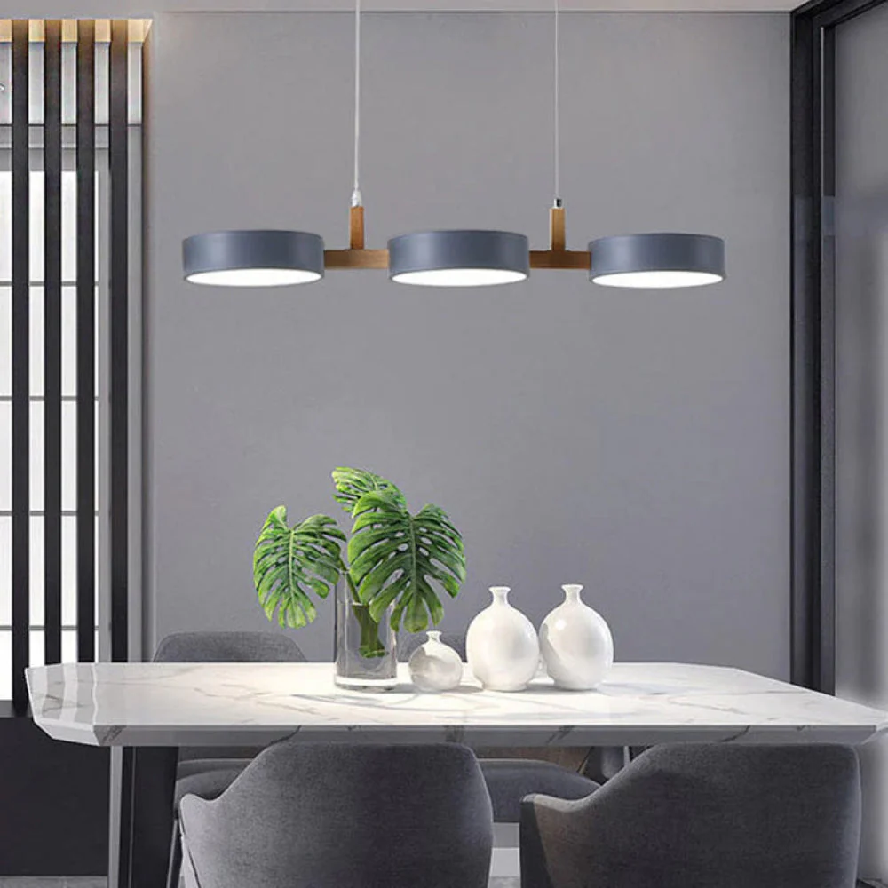 Moderne Metall Pendelleuchte Zylinder Deckenlampe minimalistisch - Image 4