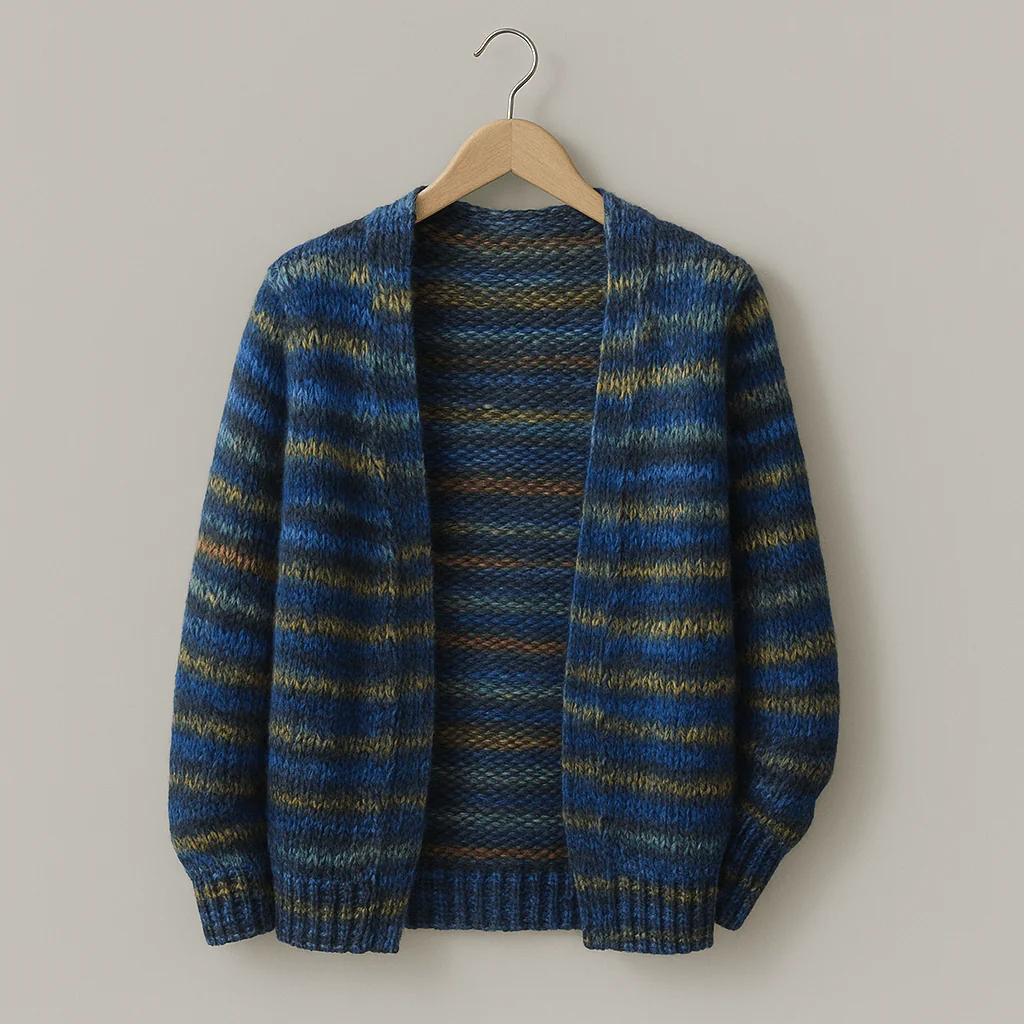 Modische Damen Strickjacke | Mehrfarbig