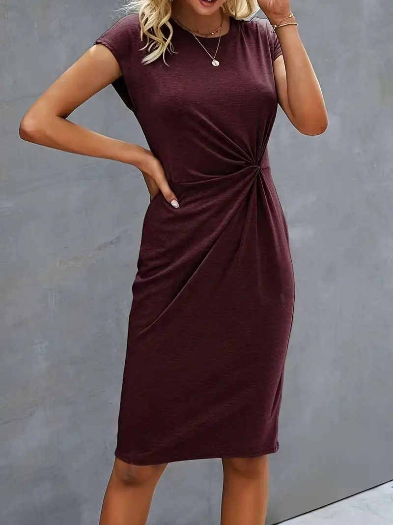 Monette – Lässig-schickes Midikleid mit Knotendetail