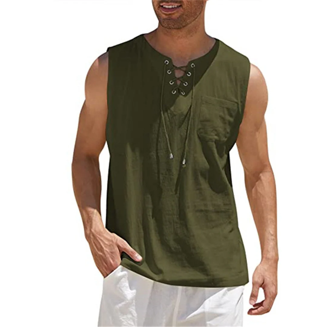 Moritz - Herren Lässiges ärmelloses Shirt