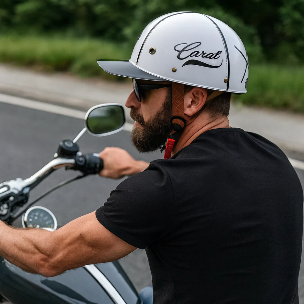 Motorradhelm Halbschale Baseball Cap Stil Stadtfahrten - Image 11