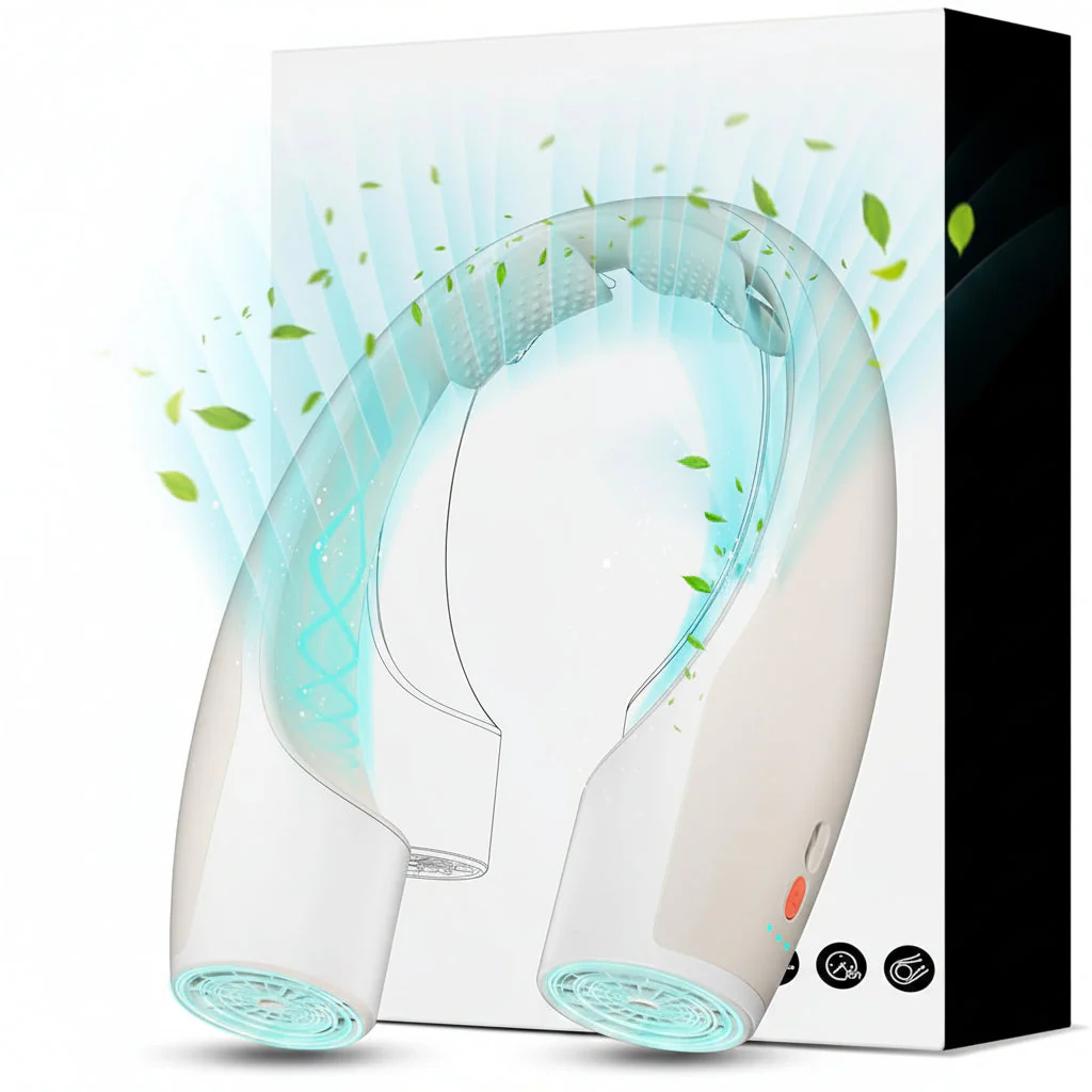 Nackenventilator Kühlung USB Halsventilator Tragbar - Image 3