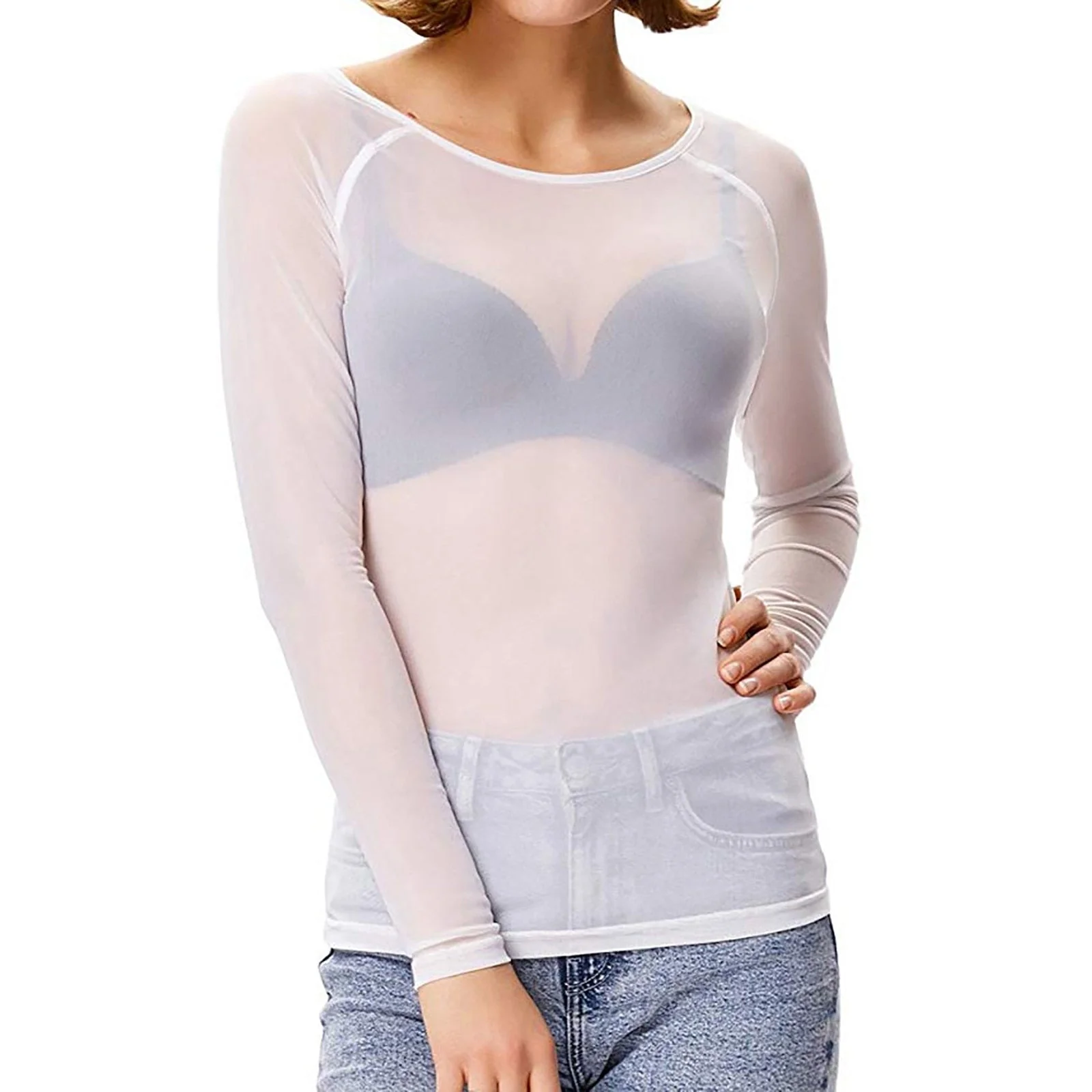 Nadine | Elegantes Mesh Ausgeh Top - Image 4