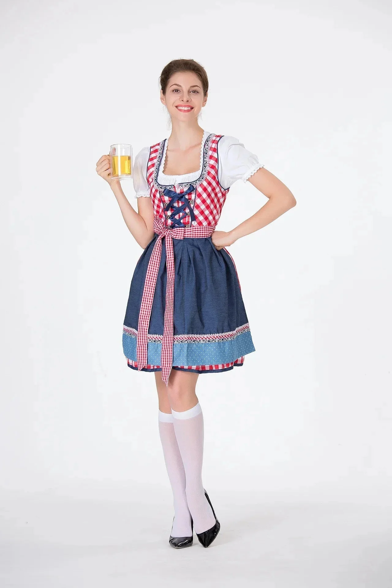 Nadine | Traditionelles Dirndlkleid mit Bluse und Schürze - Image 4