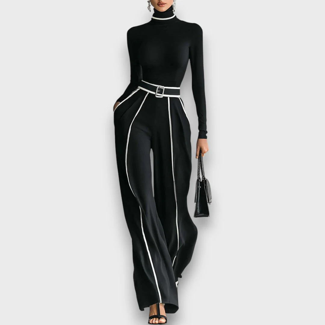 Nalira – Elegantes Zweiteiler-Set mit hohem Kragen