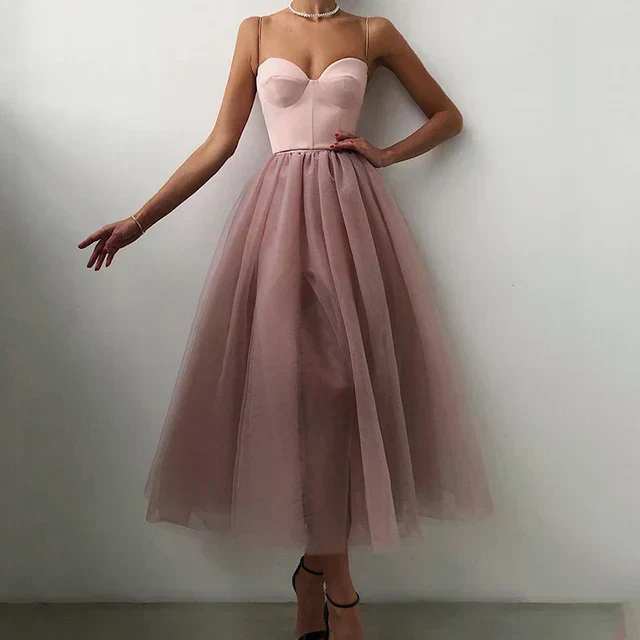 Narcisa- Elegantes Tüll Korsatzt Abendkleid Für Damen