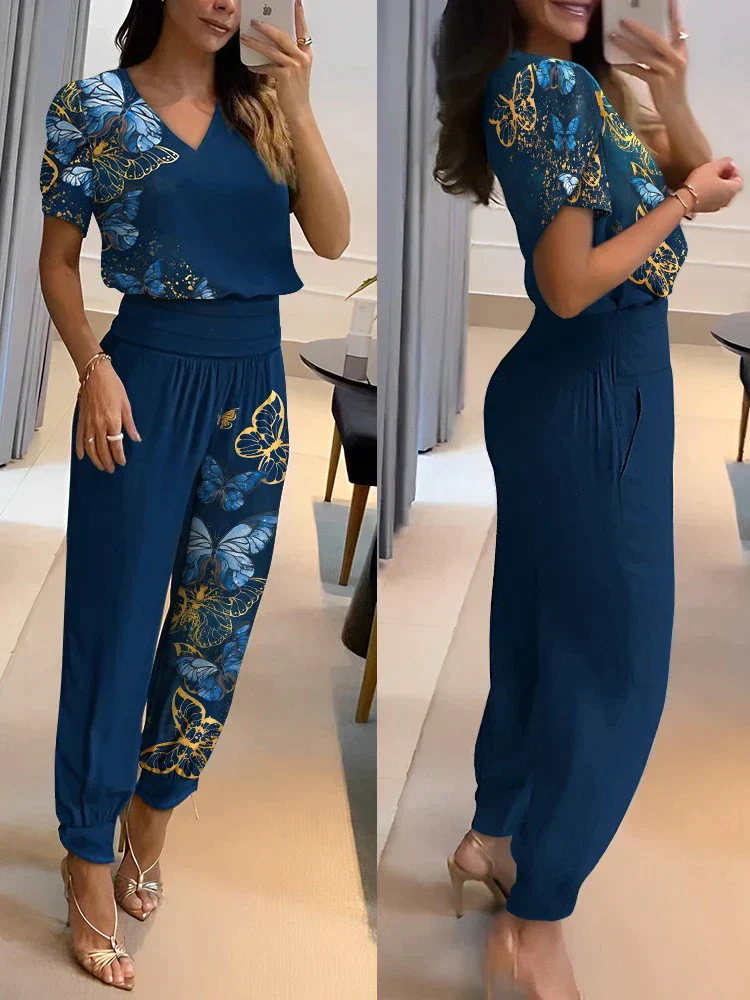 Nathalie - Damen Bluse & Hose Set