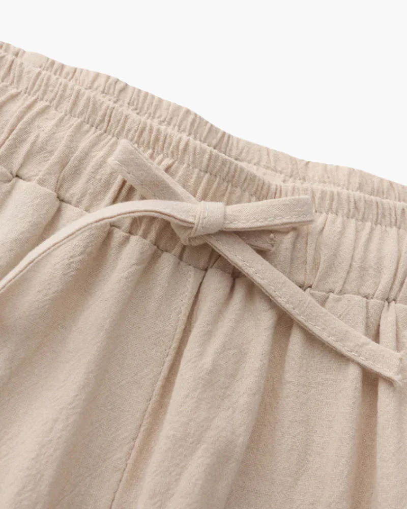 Nathan | Bequeme Herren-Sommer Leinenhose mit elastischem Bund