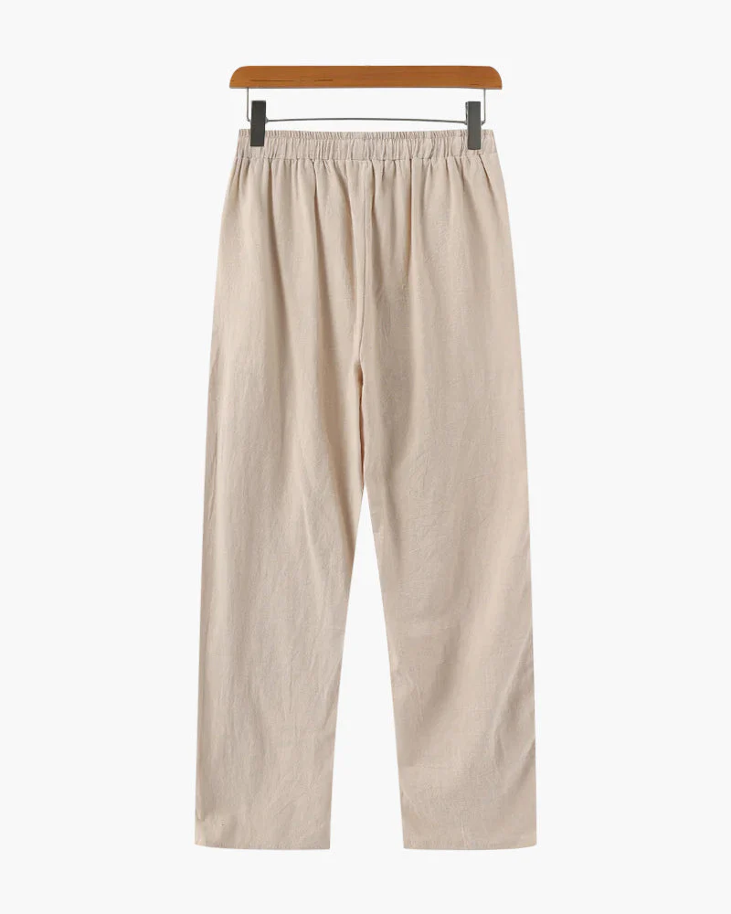 Nathan | Bequeme Herren-Sommer Leinenhose mit elastischem Bund - Image 2