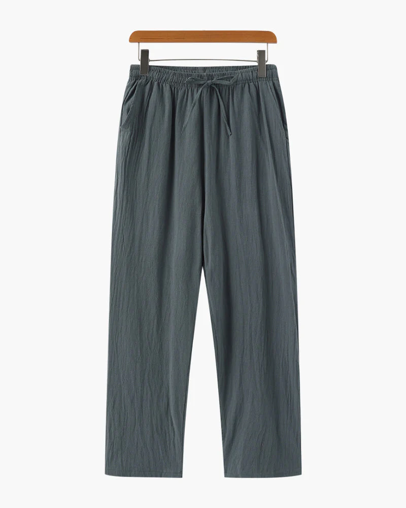 Nathan | Bequeme Herren-Sommer Leinenhose mit elastischem Bund - Image 6
