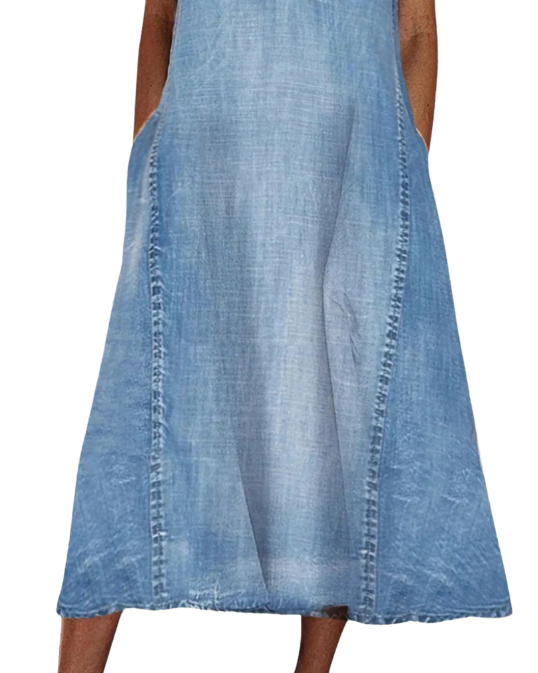 Nelia | Bequemes Denimkleid mit klassischer Linie - Image 2