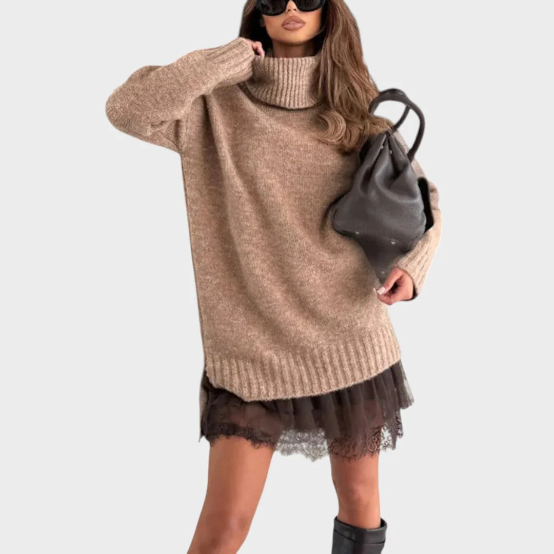 Nina | Damen Zweiteiler Pullover & Kleid stilvoll - Image 11