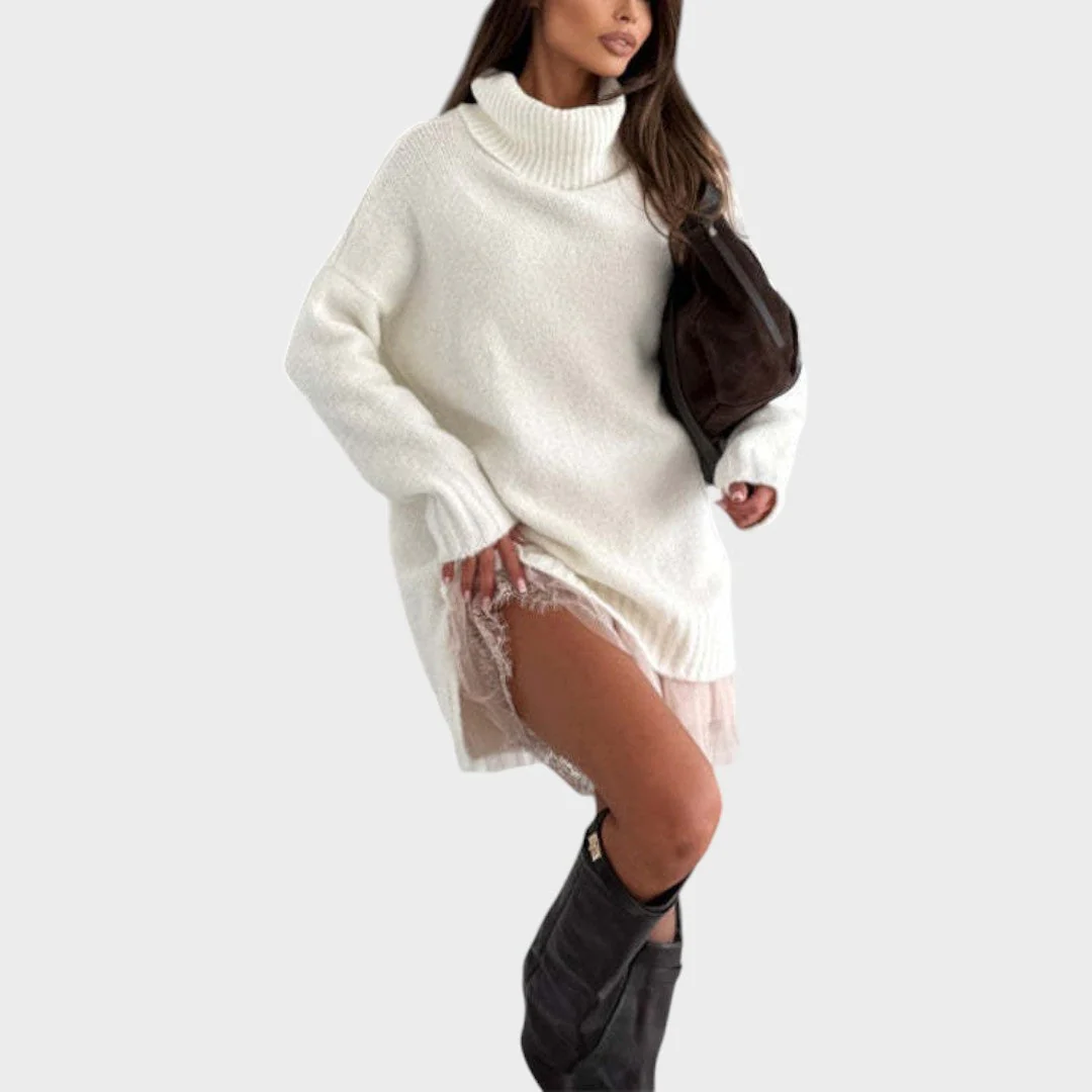 Nina | Damen Zweiteiler Pullover & Kleid stilvoll - Image 8