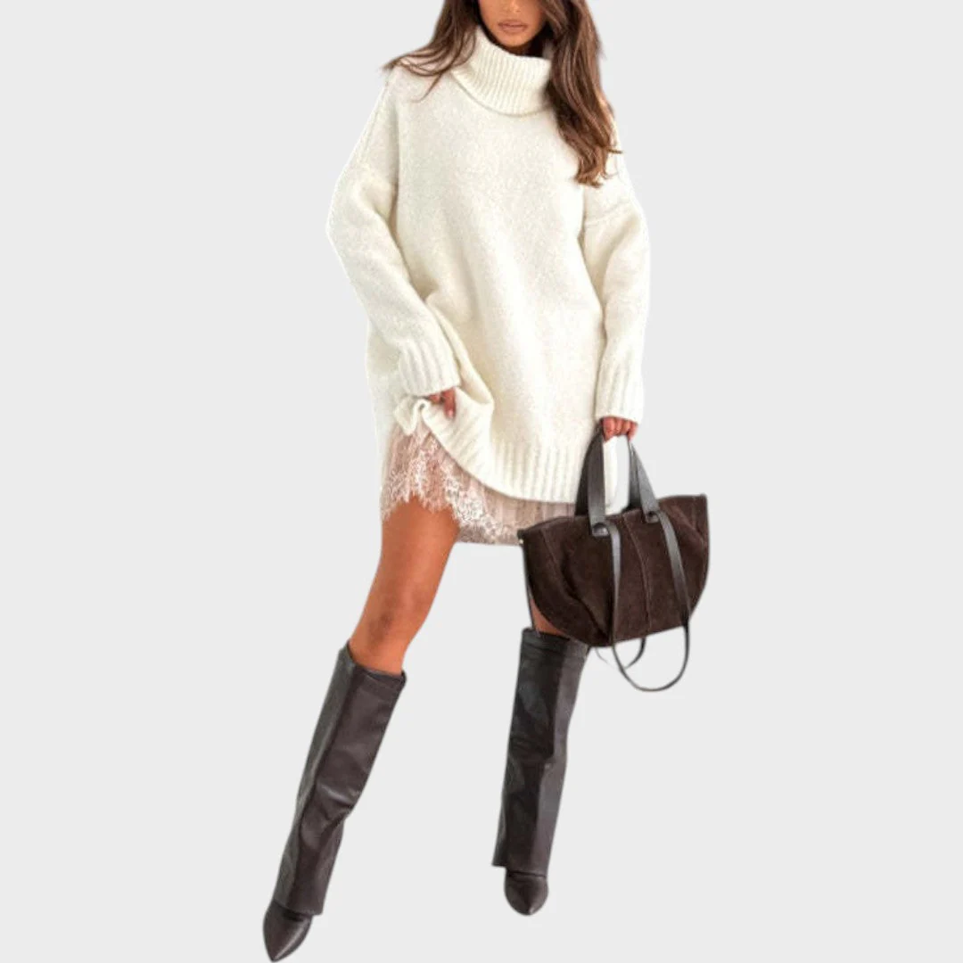 Nina | Damen Zweiteiler Pullover & Kleid stilvoll - Image 9