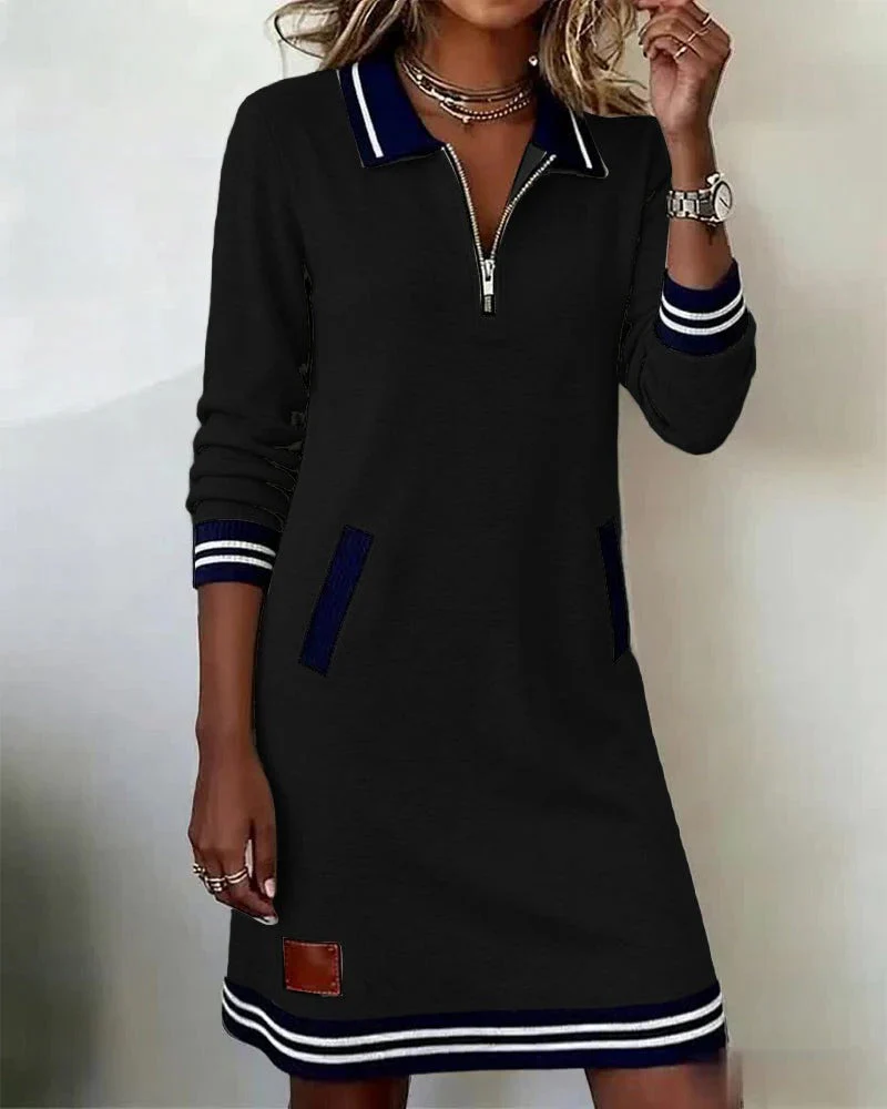 Nora | Chic geschnittenes Langarmkleid aus Baumwolle - Image 6