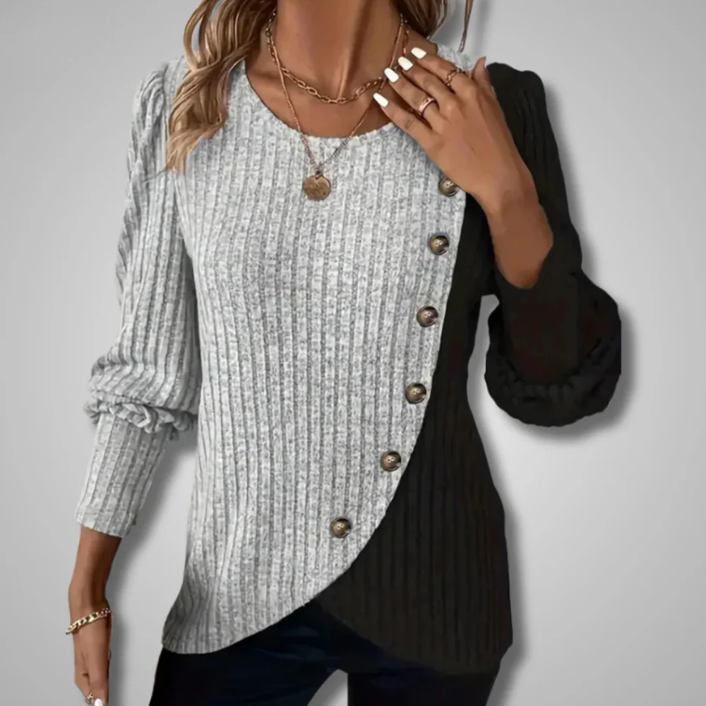 Nora | Damen Longsleeve elegant und zeitlos - Image 5