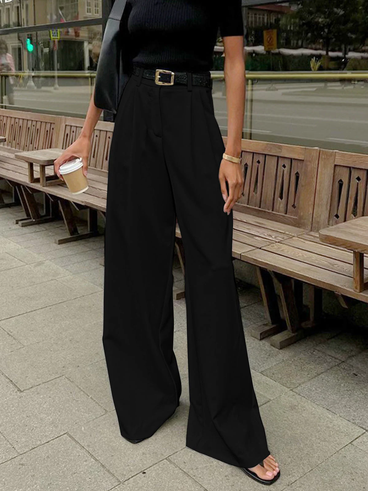 Nora | Elegante Hose Damen Weit Schnitt - Image 10