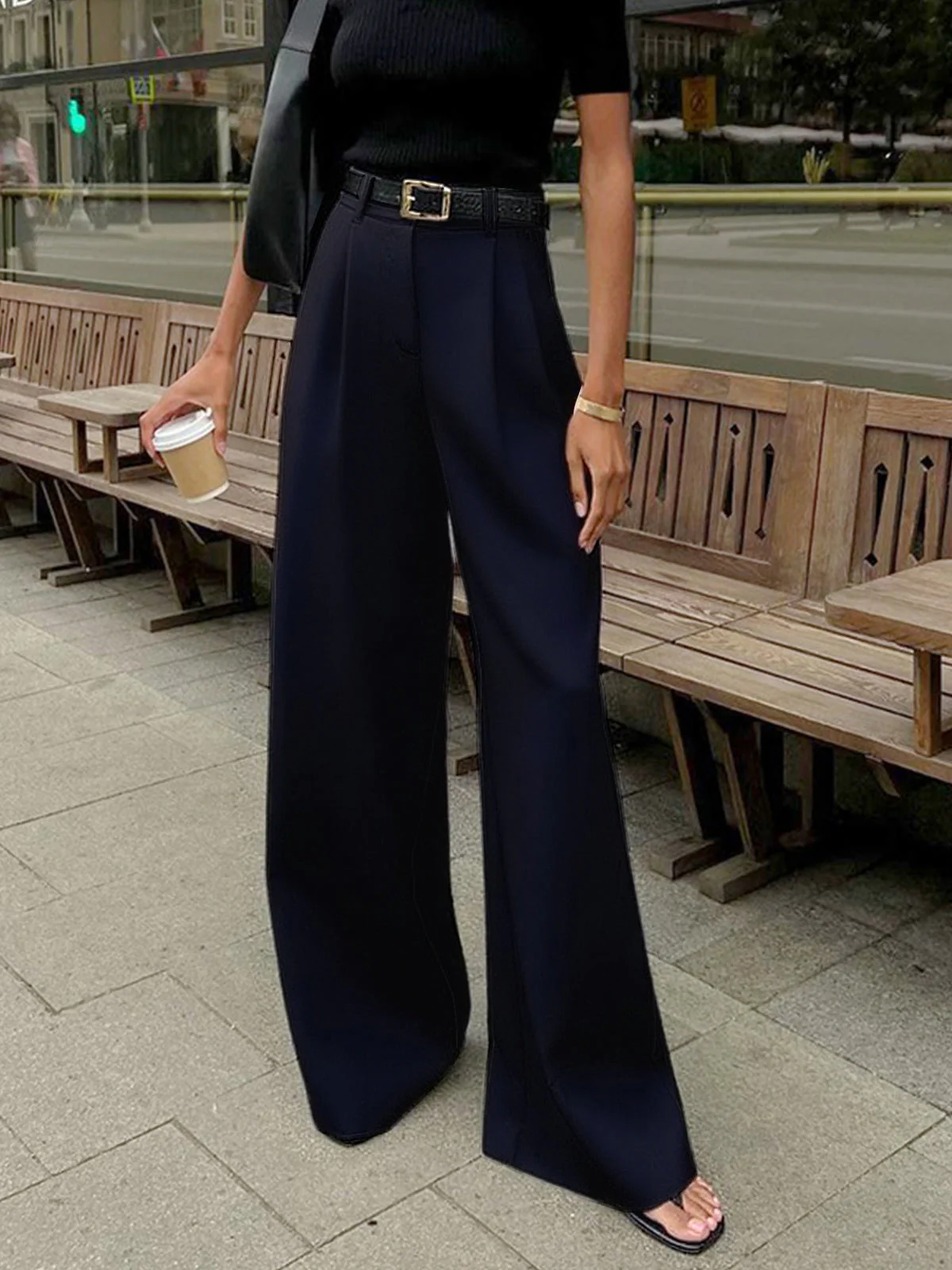 Nora | Elegante Hose Damen Weit Schnitt - Image 14