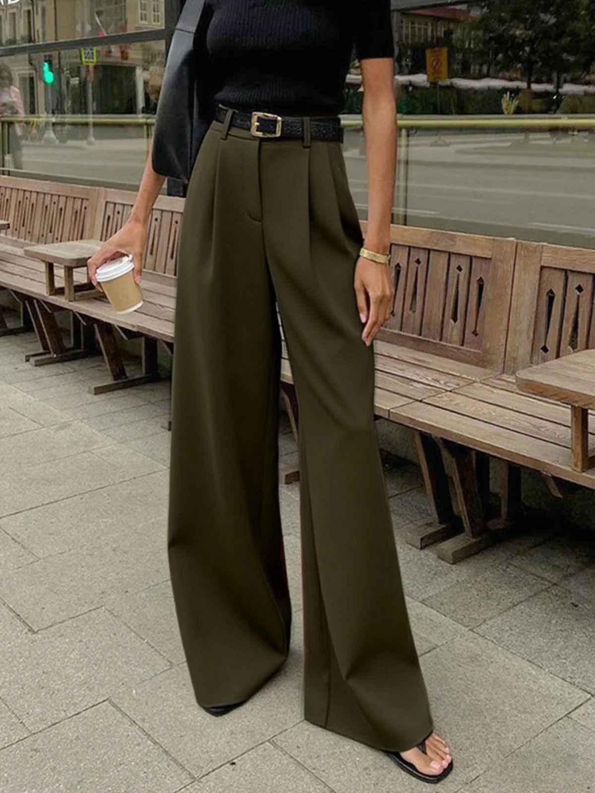 Nora | Elegante Hose Damen Weit Schnitt - Image 16