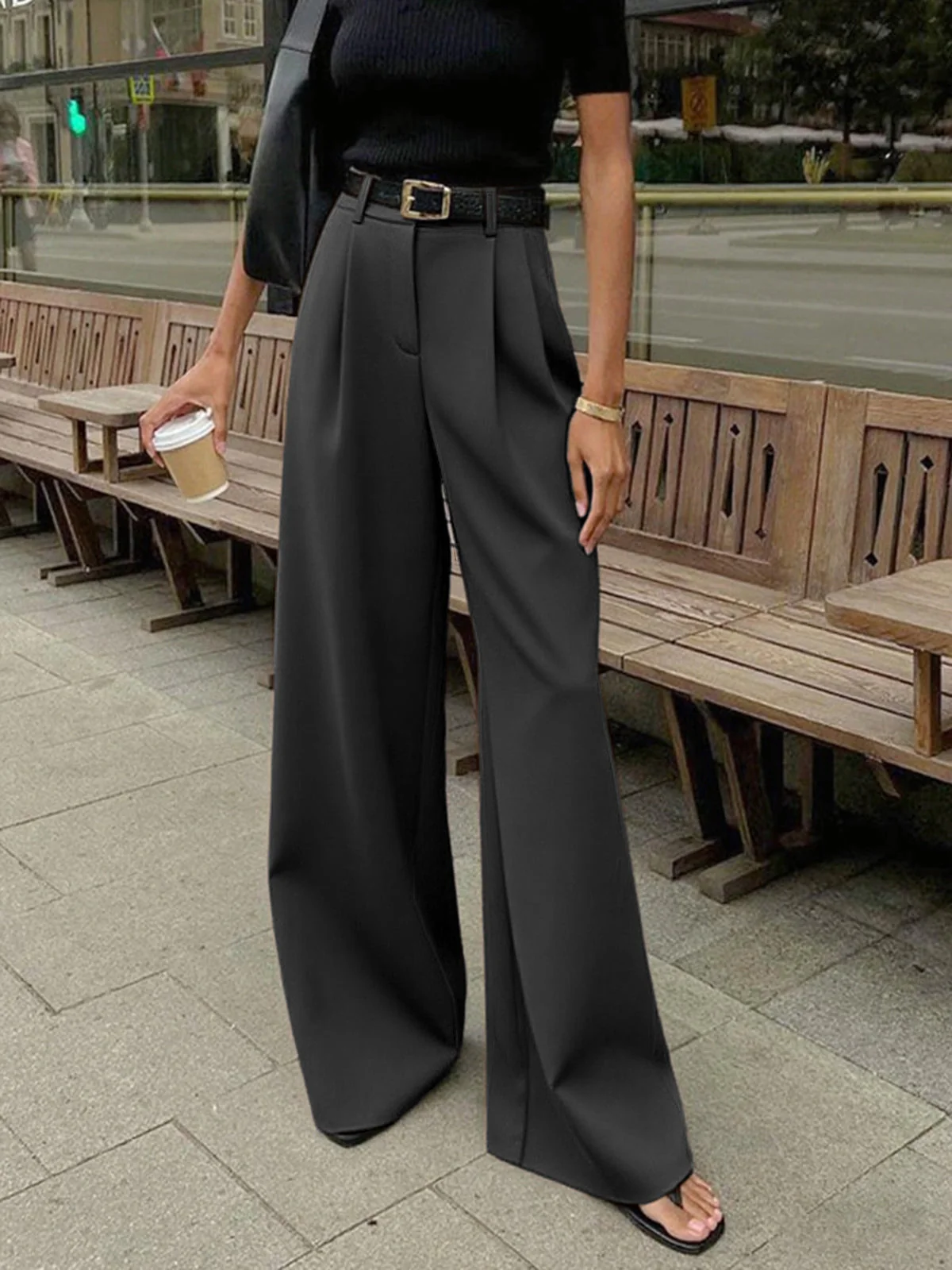 Nora | Elegante Hose Damen Weit Schnitt - Image 17