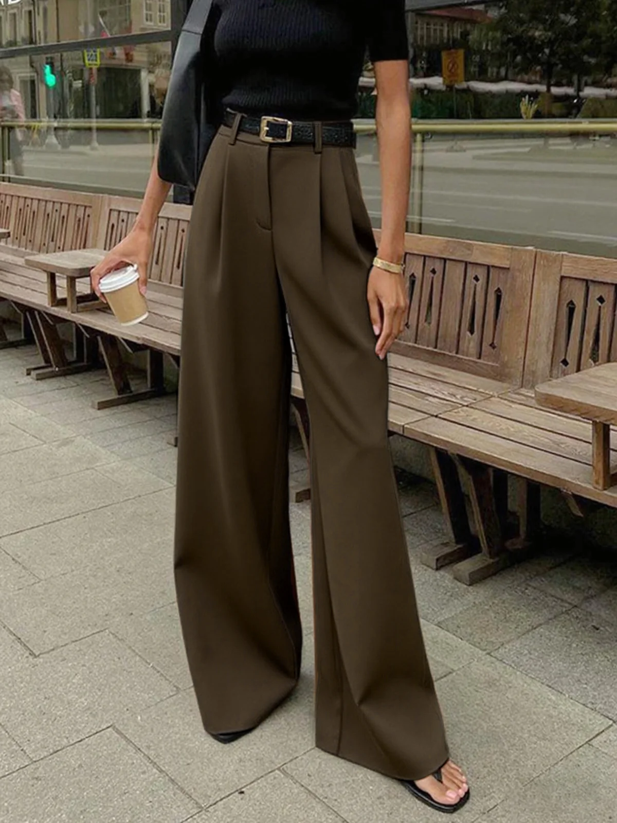 Nora | Elegante Hose Damen Weit Schnitt - Image 18