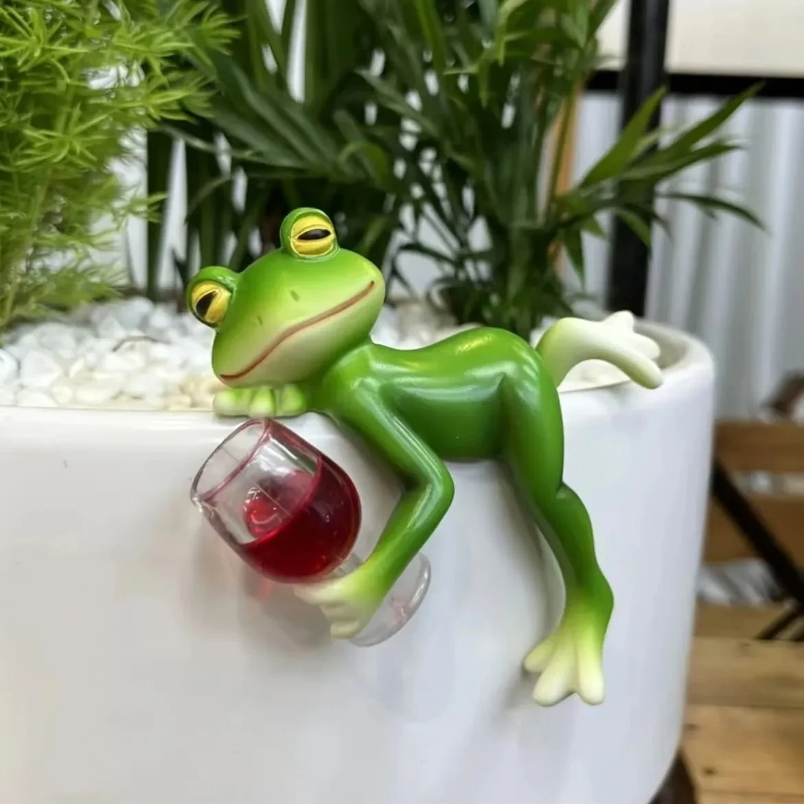 Oktoberfest Frosch Topfpflanzen Deko Gartenbedarf Gartenfigur