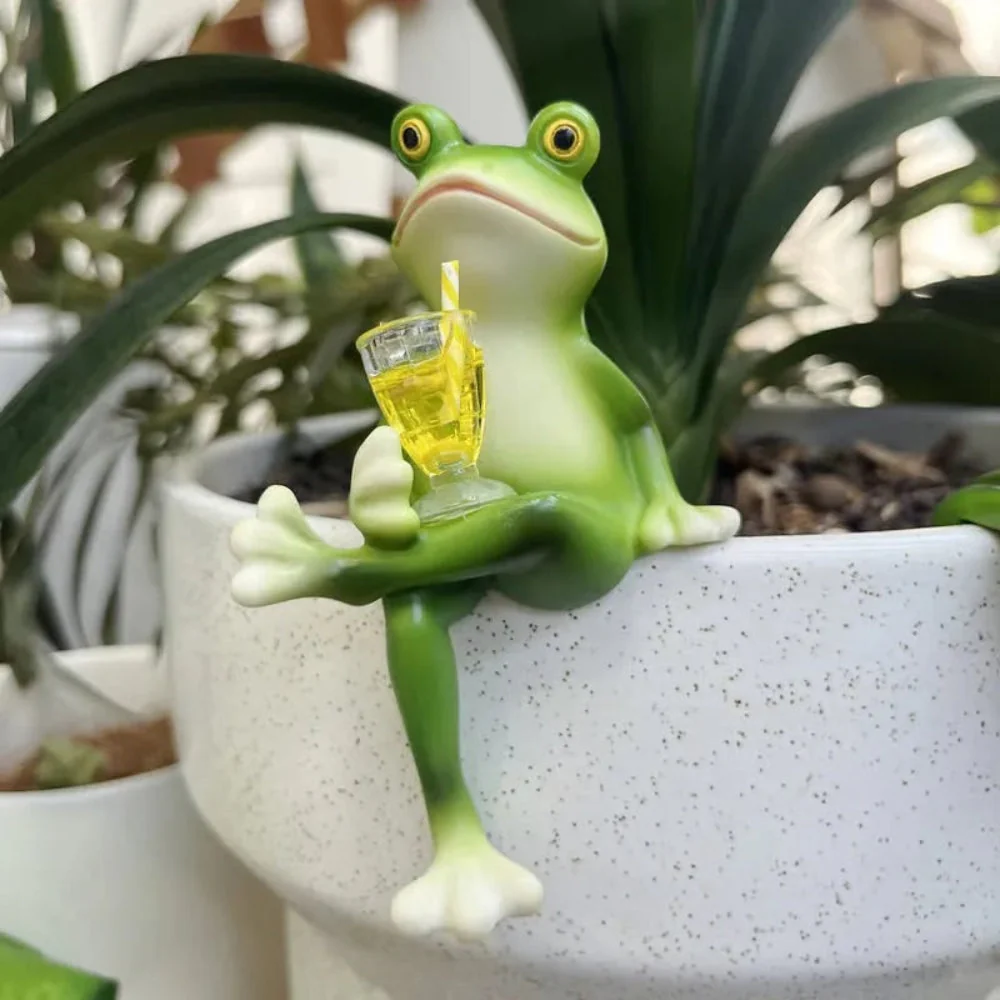 Oktoberfest Frosch Topfpflanzen Deko Gartenbedarf Gartenfigur - Image 2