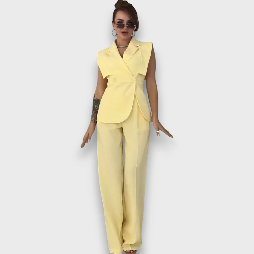 Olanda – Zweiteiler mit Oversize-Blazer und weiter Hose