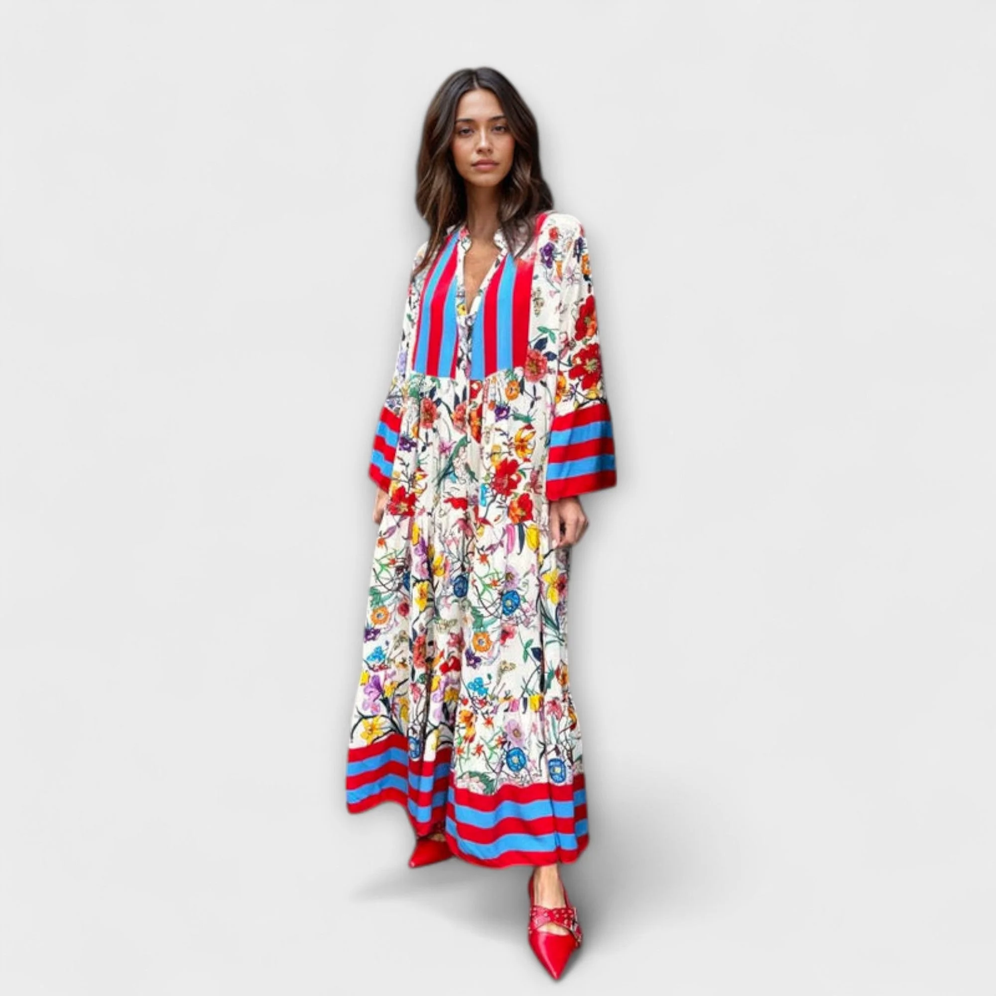 Oriana - Maxikleid mit Blumenmuster