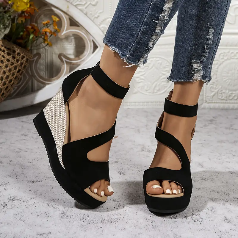Oriane – Elegante Keilsandalen im Espadrille-Stil