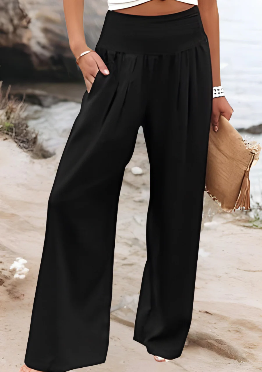 Otylia | Lockere Strandhose mit weitem Bein - Image 3