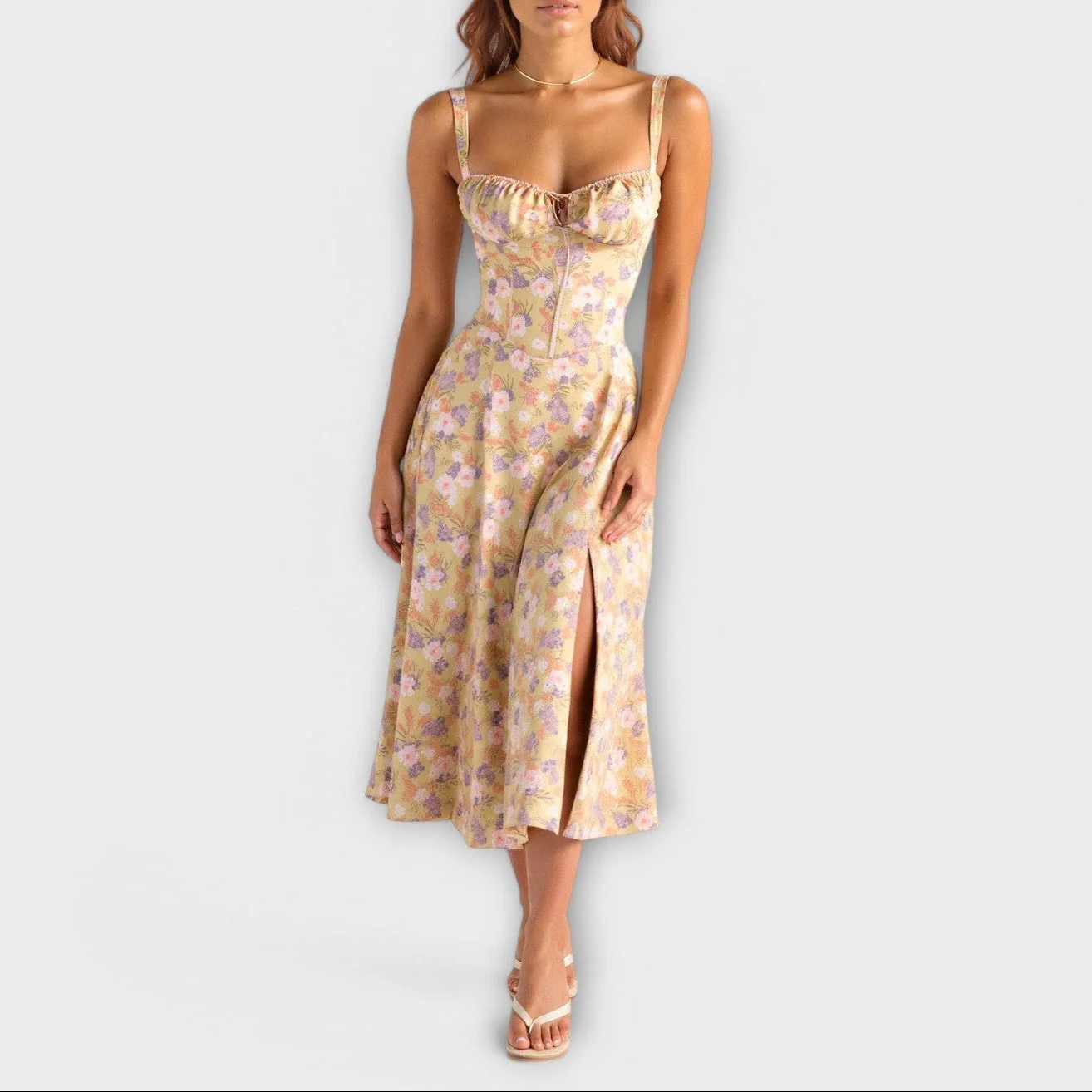 Paula | Exklusives Midi-Kleid mit Korsett - Image 6