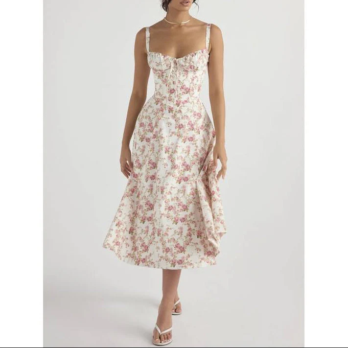 Paula | Exklusives Midi-Kleid mit Korsett - Image 8