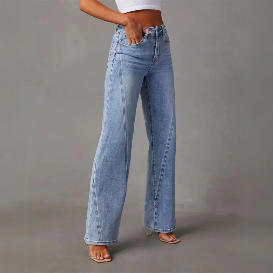 Paula | High-Waist Jeans Damen modisch getragen