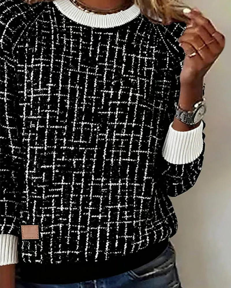 Paula | Kariertes Damen Pullover modern & elegant - Image 2